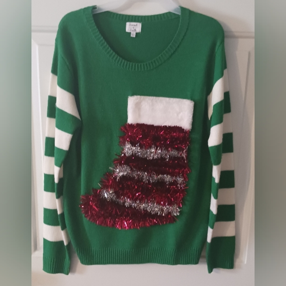 Sunset & Sixth Christmas Sweater/Sz L